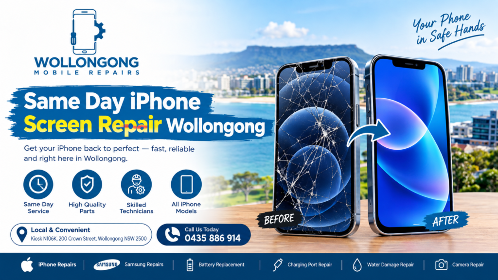 Same Day iPhone Screen Repair Wollongong